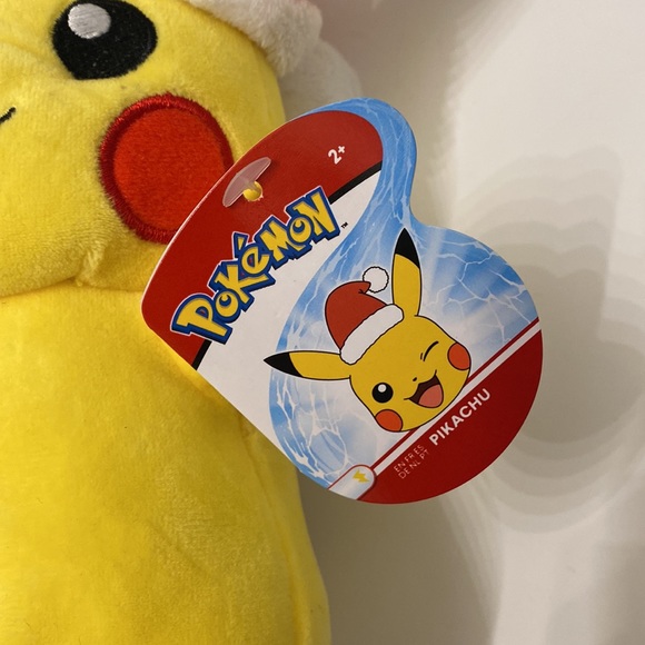NWT Pokemon Holiday Pikachu 8" Plushy - Picture 3 of 6